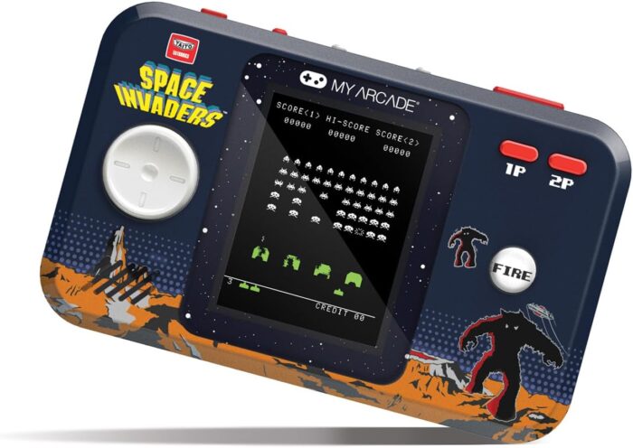 My Arcade Space Invaders Pocket Player Pro: Portable Video Game System, 2.75" Color Display, Ergonomic Design - Image 2