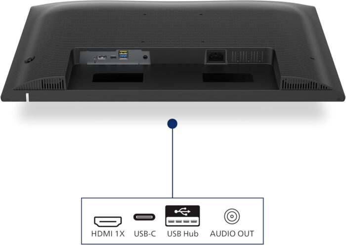 PHILIPS 27E1N1300A - 27 Inch FHD Monitor, 100Hz, IPS, 1ms, USB-C Power delivery, Speakers, LowBlue Mode, FlickerFree (1920 x 1080, 250 cd/m², HDMI 1.4 / USB-C) - Image 4