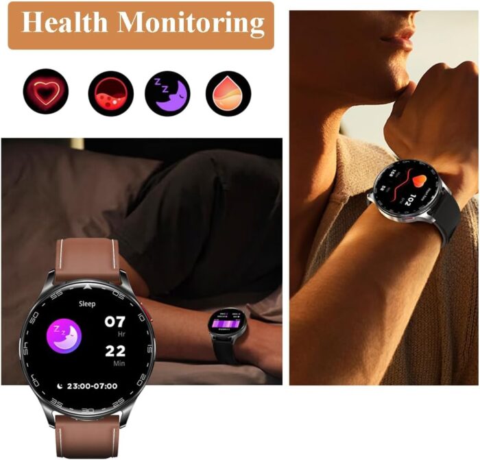 Alliget Smart Watch with Earbuds, 3 in 1 Bluetooth Smartwatch, 1.39" HD IPS Screen Smartwatch for Men Women, Fitness Tracker Long Time Standby Men Women Sports Smart Watch (Pink) - Image 2