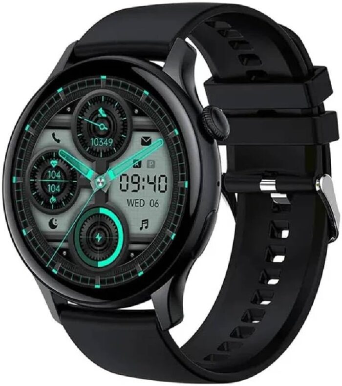 Smart Watch With Text And Call Fitness Tracker, AMOLED Display, Bluetooth Watch IP68, Waterproof Level Activity Tracker With Heart Rate And Sleep Monitor Smart Watch For iOS & Android (Black)