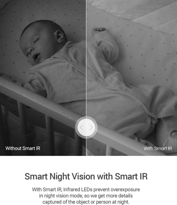 EZVIZ C6N Baby Monitor Security Camera, 1080p WiFi Camera, Surveillance Camera CCTV for Home with Night Vision, 360° Coverage Smart Tracking, Motion Detection, Two-Way Audio, H.264, Works With Alexa - Image 4