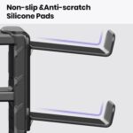 PAIFIEVD 3-in-1 Headphone Stand Holder,Headset Holder with Adjustable Clamp& Rotating Arm,Universal PC Gaming Accessory Headset Stand - Image 6