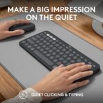 Logitech Pebble 2 Combo, Wireless Keyboard and Mouse, Quiet and Portable, Customisable, Logi Bolt, Bluetooth, Easy-Switch for Windows, macOS, iPadOS, Chrome, ARA Layout - Graphite - Image 8