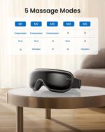 RENPHO Eyeris 1 - Eye Massager with Heat, Remote, Compression, Temple Massager for Migraine, Gifts for Mom, Heated Eye Mask for Relax, Reduce Eye Strain, Dry Eyes, Eye Bags, Sleep Mask for Eye Care - Image 7