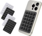 4 Pieces Thickened Model Silicone Suction Phone Case Holder, Mirror Shower Holder, Hands-Free Accessory for Bathroom, Home, Kitchen and More