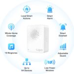 Tapo TP-Link Smart Hub with Built-in Chime, REQUIRES 2.4GHz Wi-Fi, Reliable Long-Range Connections with Sensors, Sub-1G Low-Power Wireless protocol, Connect with up to 64 smart devices. H100 - Image 2