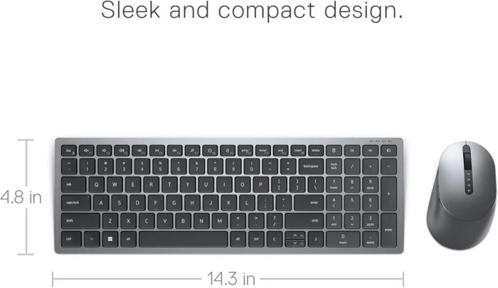 Dell Multi-Device Wireless Keyboard & Mouse Combo - KM7120W - Image 3