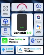 Carlinkit 5.0, Ultimate Wireless CarPlay & Android Auto Adapter - Ultra Speed, Low Power Design, Dual Band WiFi, Only Fit For The Car With Wired CarPlay/AA - Image 4