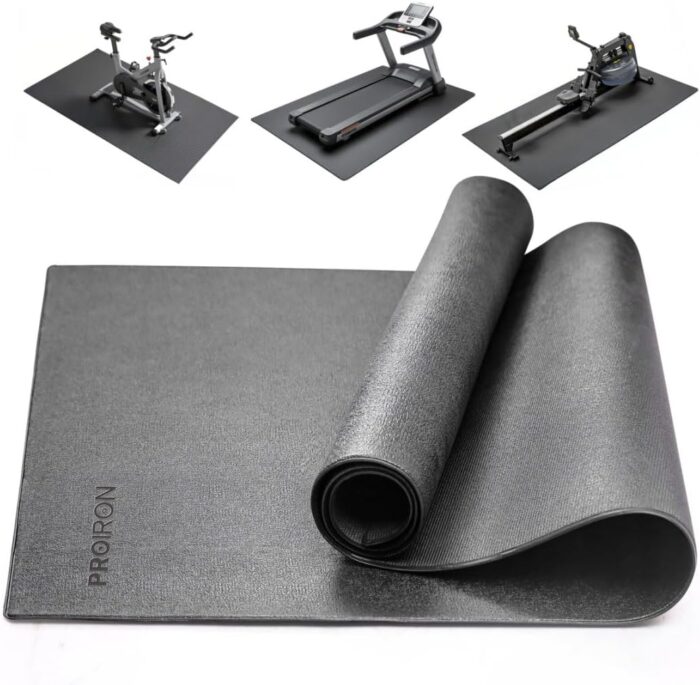 PROIRON Exercise Equipment Mat Bike Bicycle Trainer Floor Protector Mat High Density Fitness Gym Mat for Fitness & Exercise Equipment – Available in 3 Size Options