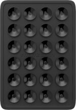 StickyGrippy Suction Phone Case Mount, Silicon Adhesive Phone Accessory for iPhone and Android, Hands-Free Fidget Toy Mirror Shower Phone Holder, Tiktok Videos and Selfies (Black) - Image 2