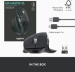 Logitech MX Master 3S - Wireless Performance Mouse with Ultra-fast Scrolling, Ergo, 8K DPI, Track on Glass, Quiet Clicks, USB-C, Bluetooth, Windows, Linux, Chrome - Graphite - Image 11