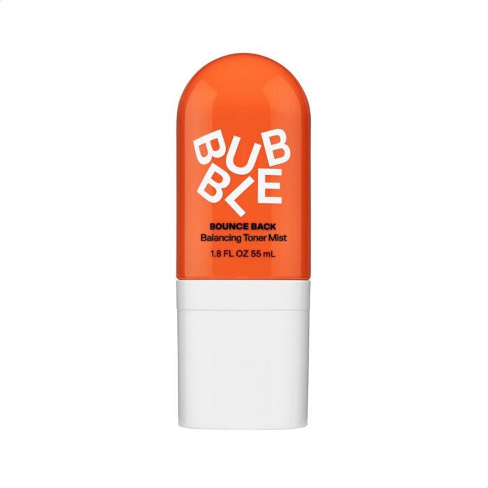 Bubble Skincare Bounce Back Balancing Facial Toner Mist – Hydrating Toner Spray + Pore Minimizer Made with Sea Water and Niacinamide to Help Improve Texture & Radiance (55ml)
