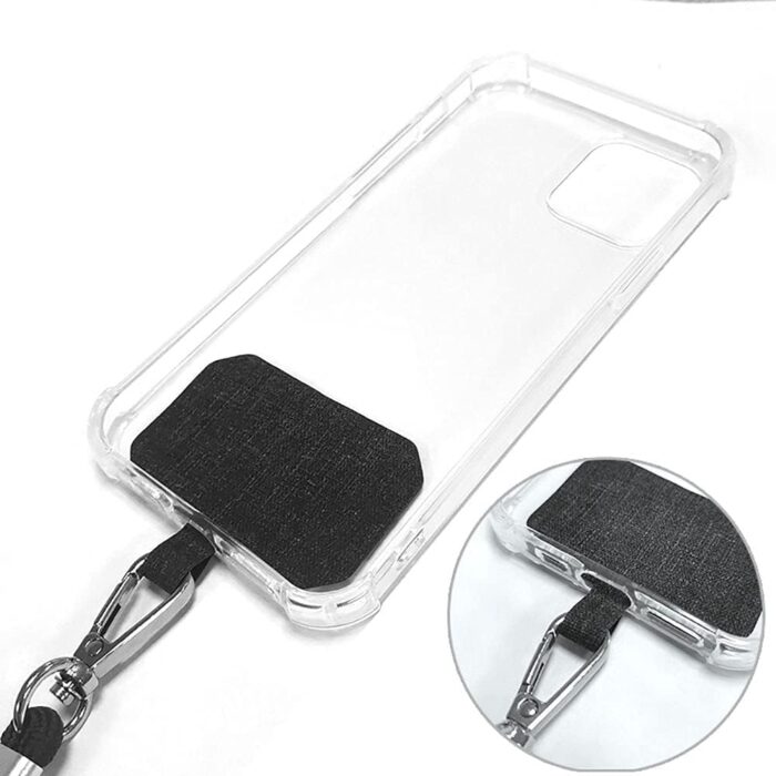 Mobile phone lanyard, universal mobile phone lanyard, with adjustable nylon neck strap, mobile phone tether belt, compatible with most smartphones, (Not including phone case)(Black) - Image 2