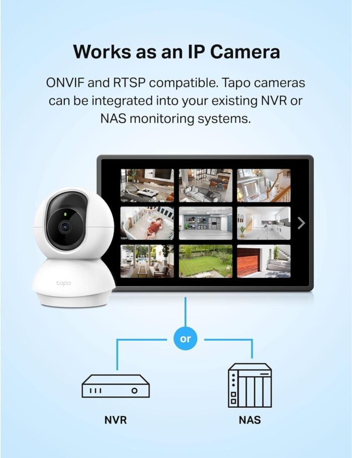 TP-Link Tapo Pan/Tilt 1080p Resolution, 360°Rotational View Security Camera|Motion Tracking |Motion & Baby Crying Detection| 2-Way Audio | Night Vision | Works with Alexa & Google Home (Tapo C200) - Image 7