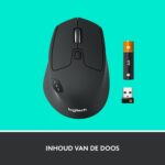Logitech M720 Triathlon Wireless Mouse, Multi-Device, Bluetooth and 2.4 GHz with USB Unifying Receiver, 1000 DPI, 8-Buttons, 24-Month Battery Life, laptop/PC/Mac/iPad OS - Graphite Black - Image 4