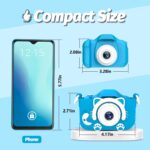 Goopow Kids Camera Toys for 3-8 Year Old Boys,Children Digital Video Camcorder Camera with Cartoon Soft Silicone Cover, Best Chritmas Birthday Festival Gift for Kids - 32G SD Card Included - Image 2