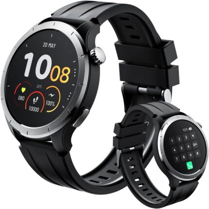 TRUEFREE Watch 1 Smart Watches for Men Women (Make/Answer Calls), 1.53″ Fitness Tracker With Heart Rate SpO2 Sleep Stress Monitor 127 Sports Modes IP68 Waterproof, Smartwatch for iPhone Android Phones