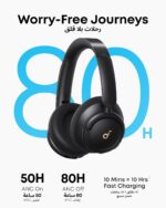 Anker Soundcore Q30 Hybrid Active Noise Cancelling Headphones Bluetooth with Multiple Modes, Hi-Res Sound Bluetooth Headphones, Custom EQ via App, 50H Playtime, Multipoint Connection - Image 5