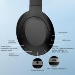 Headphones, Bluetooth 5.1 & Wireless Headphones, Active Noise Cancelling, Over 35 Hours Use, Noise Reduce 25dB, ANC Earphones, CVC 8.0 Mic for TV PC Cellphone, Hi-Fi Audio Sound, USB-C Fast Charging - Image 8