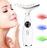 Beauenty Anti Wrinkles Neck Face Massager, Skin Care Face Massage, 3-in-1 Skin Care Tools - Heating, 3 Modes & 9 Vibration Frequencies for Anti-Aging, Smooth and Tightening (Style A)