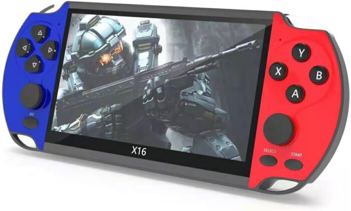X16 Handheld Game Console – 6.5″ HD Display, 8GB Card with 10,000+ Classic & Modern Games | Portable Retro Gaming System for Kids & Adults | Perfect for Travel, Entertainment & Gifting