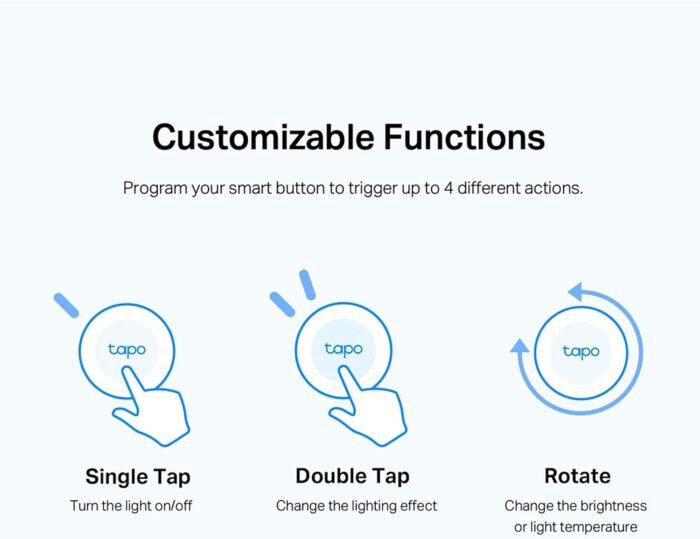 Tapo TP-Link S200B Smart Button, Works with Devices | Smart Home Control | Flexible Placement | Battery Powered | Hub Required - Image 8