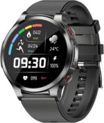 Comprehensive Health Monitoring Smart Watch with ECG Blood Glucose Sugar PPG Fitness Tracker 1.32" Full Touch Screen W11 Multi-Sport Modes Long Battery IP68 Waterproof