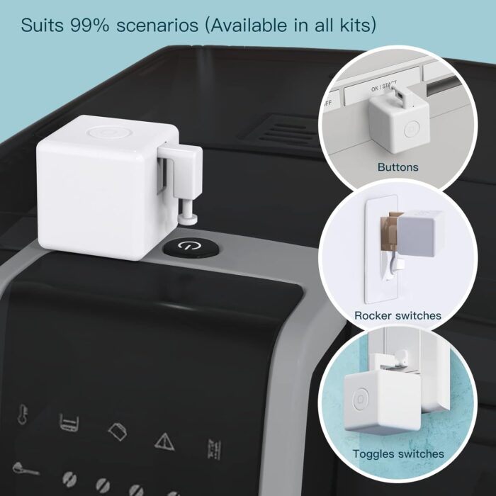 MOES Fingerbot Smart Switch Pusher, Touch Control, Tuya/Smart Life App Control, Requires BLE Hub for Timer, Voice Control, Compatible with Alexa, Google Home, and IFTTT, 1 Fingerbot - Image 7