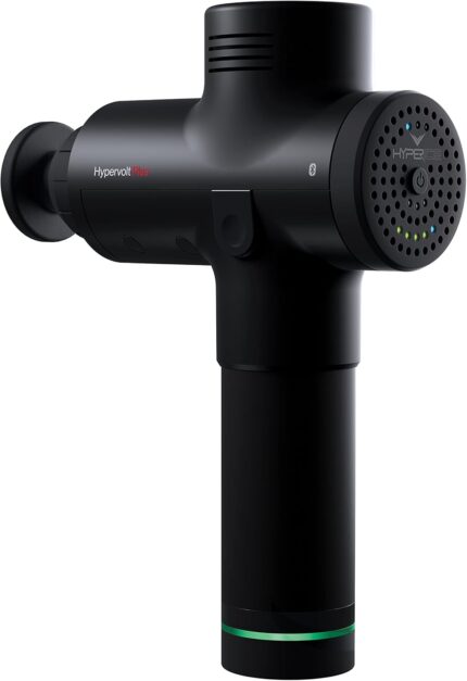 Hypervolt Plus (Bluetooth) – Handheld Massage Device (30% more powerful) Featuring QuietGlide with 3 Speeds, 5 Interchangeable Heads and Bluetooth connectivity to Hyperice App powered by HyperSmart