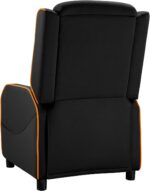 Cougar Ranger One Gaming Sofa, Breathable Woven Fabric, Side Storage Pocket, Headrest & Lumbar Pillow, Adjustable Design, Up To 150 Kg Capacity - Black & Orange - Image 7