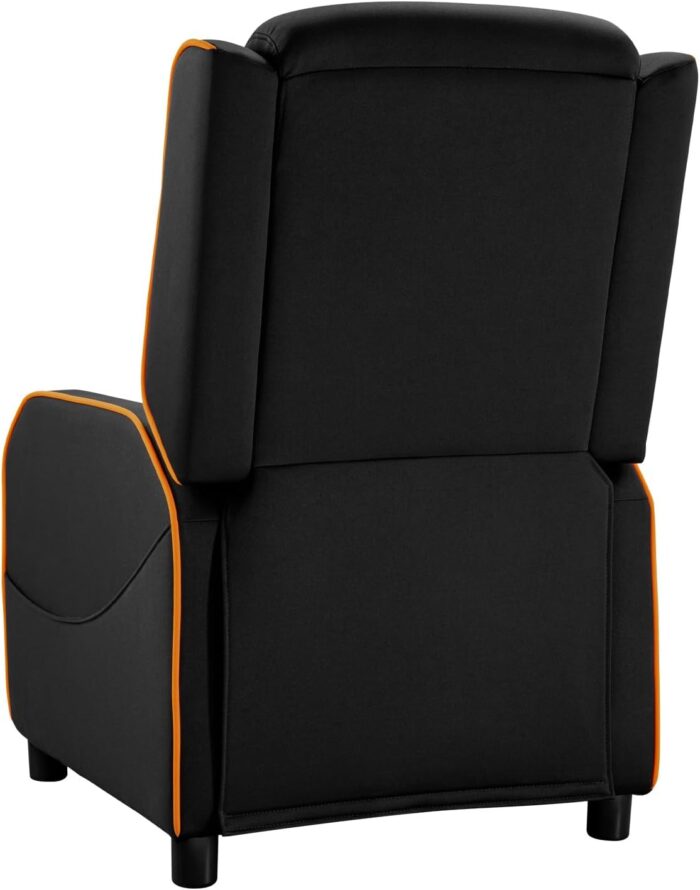 Cougar Ranger One Gaming Sofa, Breathable Woven Fabric, Side Storage Pocket, Headrest & Lumbar Pillow, Adjustable Design, Up To 150 Kg Capacity - Black & Orange - Image 7