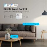 Smart WiFi Wireless Relay Module, Tuya 4CH AC 85-250V/ USB 5V Remote Control Dry Contact Momentry Switch Compatible With Alexa and Google Home - Image 2