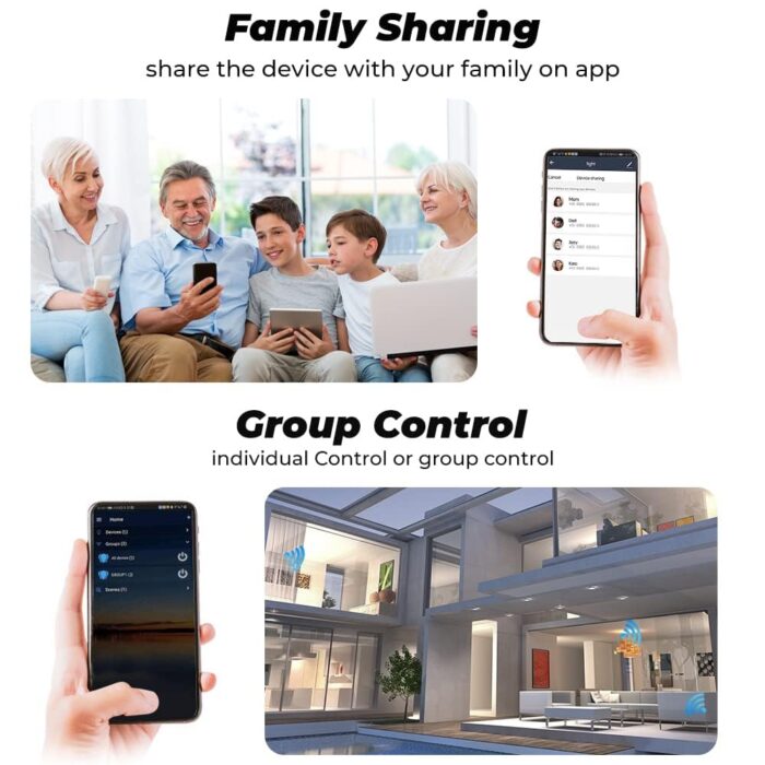 UanTii 20A Tuya Smart Plug WIFI Wireless Outlet Smart Socket Timing Schedule Power Monitoring Overload Protection Smart Life App Remote Control Works with Alexa and Google Home - Image 7