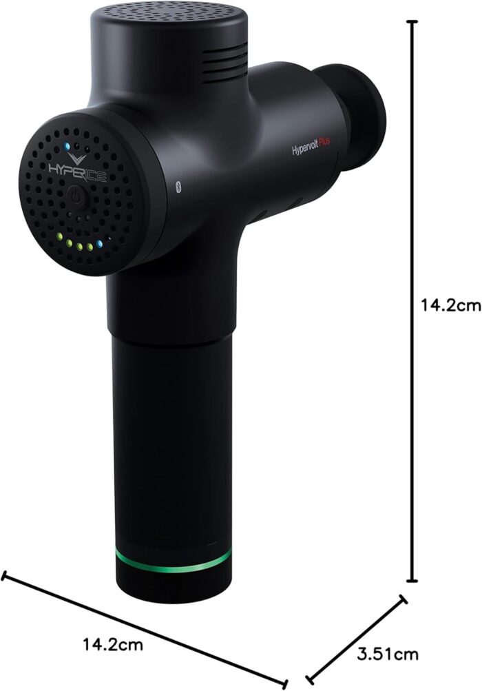 Hypervolt Plus (Bluetooth) - Handheld Massage Device (30% more powerful) Featuring QuietGlide with 3 Speeds, 5 Interchangeable Heads and Bluetooth connectivity to Hyperice App powered by HyperSmart - Image 7
