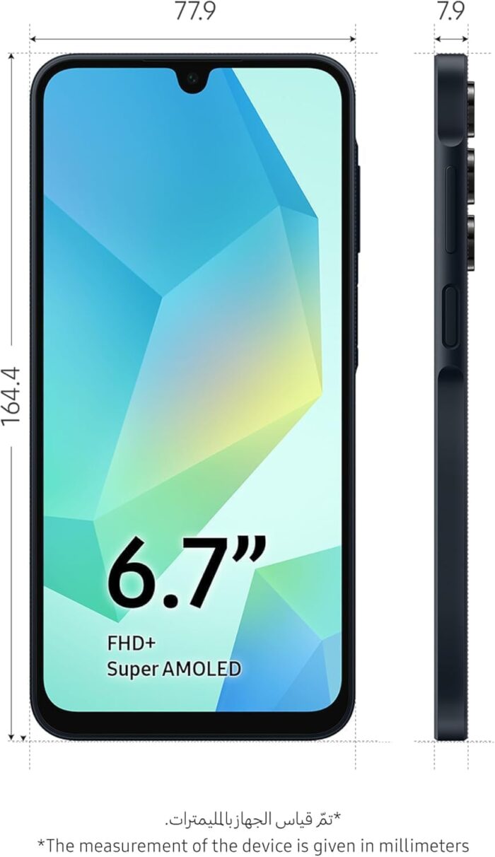 Samsung Galaxy A16 5G (Blue Black, 4GB RAM, 128GB Storage) | Super AMOLED | 50MP Triple Camera | 5000mAh Battery | IP54 | NFC | 6 OS Upgrades | International Version - Image 3
