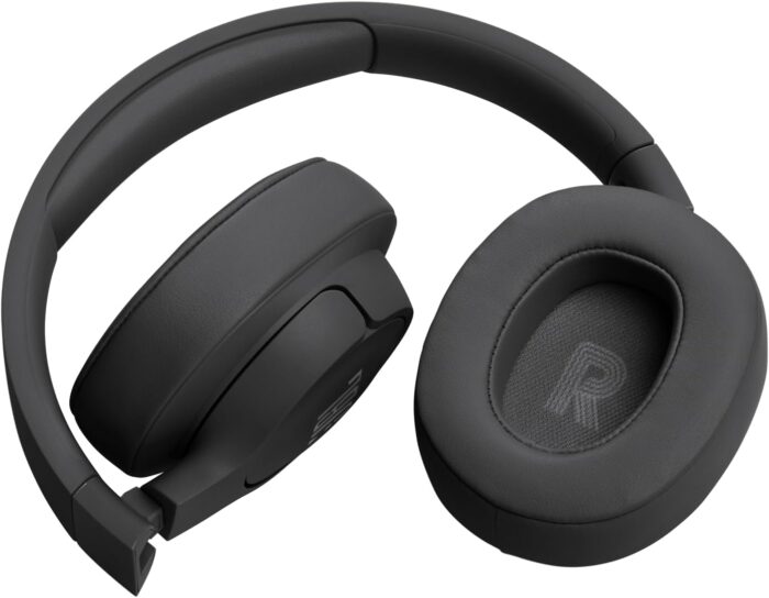 JBL Tune 720BT Wireless Over-Ear Headphones, Pure Bass Sound, Bluetooth 5.3, 76H Battery, Hands-Free Call, Multi-Point Connection, Foldable, Detachable Audio Cable - Black, JBLT720BTBLK - Image 6