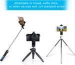 SharingMoment Premium Smartphone Holder/Vertical and Horizontal Tripod Mount Adapter Rotatable Bracket with 1/4 Inch Screw/Adjustable Clip for iPhone, Android Cell Phone, Selfie Stick, Camera Stand - Image 7