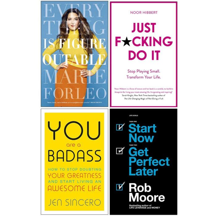 Portfolio Penguin/John Murray Learning Everything is Figureoutable, Just F*cking Do It, You Are a Badass, Start Now Get Perfect Later 4 Books Collection Set