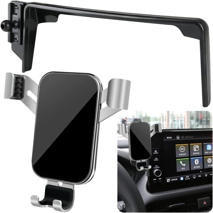 LUNQIN Car Phone Holder for Honda HRV HR-V 2023 2024 2025 LX Sport EX-L Auto Interior Accessories Best Cell Phones Mount Cellphone Mobile Cradle Charging Navigation Bracket Screen Stand Accessory