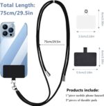 BANGRICH ã€ debaidan-aeã€‘ Phone Lanyard, Neck Lanyard, Nylon Mobile Phone Lanyard, Neck Strap and Wrist Strap Key Chain, Adjustable Women's Crossbody Lanyard for iPhone, Galaxy and Most Smartphones - Image 4
