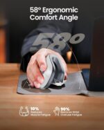 ProtoArc Ergonomic Mouse, EM11 NL Wireless Vertical Mouse, Ergo Mouse with Multi-Device, USB-C Rechargeable Mice for Windows, Mac OS, PC/Notebook/Laptop,White - Image 6
