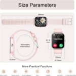 Smart Watch for Women(Answer/Make Call), 1.83" HD Touch Screen Fitness tracker with Heart Rate SpO2 Sleep Monitor,100+ Sport Modes, IP68 Waterproof Smartwatch compatible with iOS & Android, Pink - Image 6