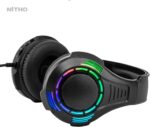 NiTHO Spectra Gaming Headset with RGB Light and Microphone, Over-Ear Stereo Headphones for Xbox Series X|S, Xbox One, PS5, PS4, Switch, PC, Mobile, 3.5 mm Audio Jack, 50 mm Drivers - Black - Image 5