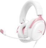 HyperX Cloud III – Wired Gaming Headset, PC, PS5, Xbox Series X|S, Angled 53mm Drivers, DTS, Memory Foam, Durable Frame, Ultra-Clear 10mm Mic, USB-C, USB-A, 3.5mm – Pink