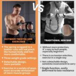 Shaker Twister Arm Trainer – Adjustable Power Twister Bar & Chest Expander, Portable Arm Exerciser, Muscular Strength Enhancer (20-110Lbs) for Home & Gym Fitness Equipment for Men & Athletes - Image 7