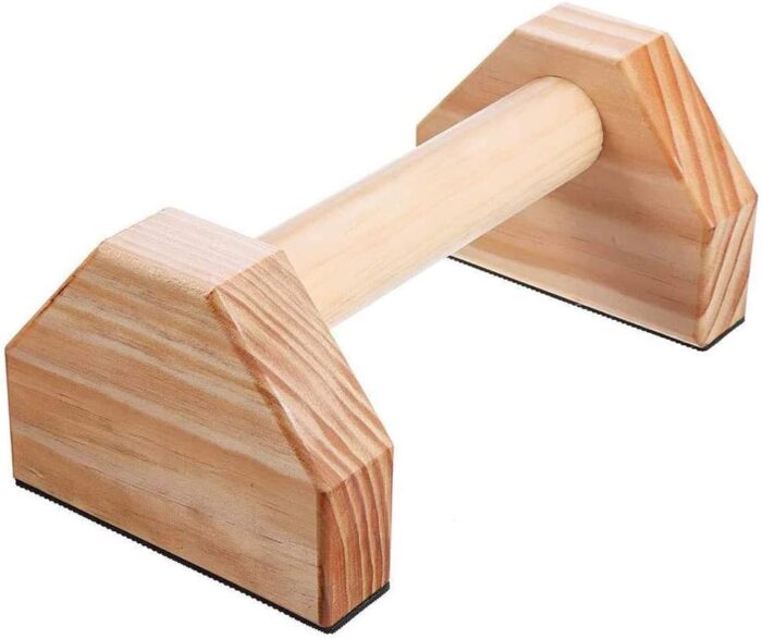 N/F 1 Pair Parallettes Gymnastics Calisthenics Handstand Bar Wooden Fitness Exercise Tools Training Gear Push-Ups Double Rod Stand - Image 4