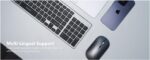 Blupebble Magic Pebble Tri Mode Wireless Keyboard and Mouse,2.4Ghz, Bluetooth & Wired Connection, English/Arabic - Image 2