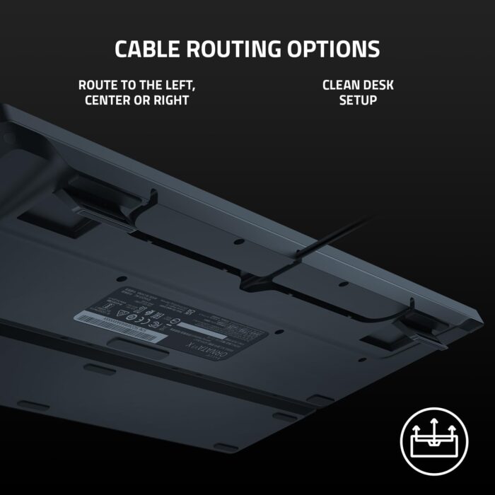 Razer Ornata V3 X Gaming Keyboard: US Layout, Low-Profile Keys, Silent Membrane Switches, UV-Coated Keycaps, Spill Resistant, Chroma RGB Lighting, Ergonomic Wrist Rest - Classic Black - Image 6