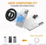 TONGLUO مسكة جوال باصبع, [Compatible with Mag-safe Ring], 360 Rotatable [2025 Upgrade] Dual-Sided Strong Magnet Phone Grip Stand for Secure Hands-Free Viewing, For iPhone 16/15/14/13/12 Pro Max/Plus - Image 2