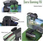 Sarafox F6 Cell Phone Triggers with 4 Buttons L1R1 L2 R2 + Gamer Thimbles for Shooting Games Like PUBG, Free Fire, Fortnite and More - Image 6